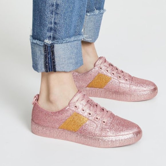 Opening Ceremony Shoes - Opening Ceremony La Cienega Glitter Pink Sneakers
